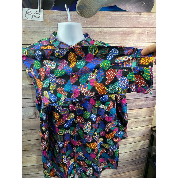 VINTAGE STEVEN ROSS NATURALLY 1990'S MEN'S SHIRT 3XL MULTI COLOR BASEBALL CAP - Picture 11 of 11